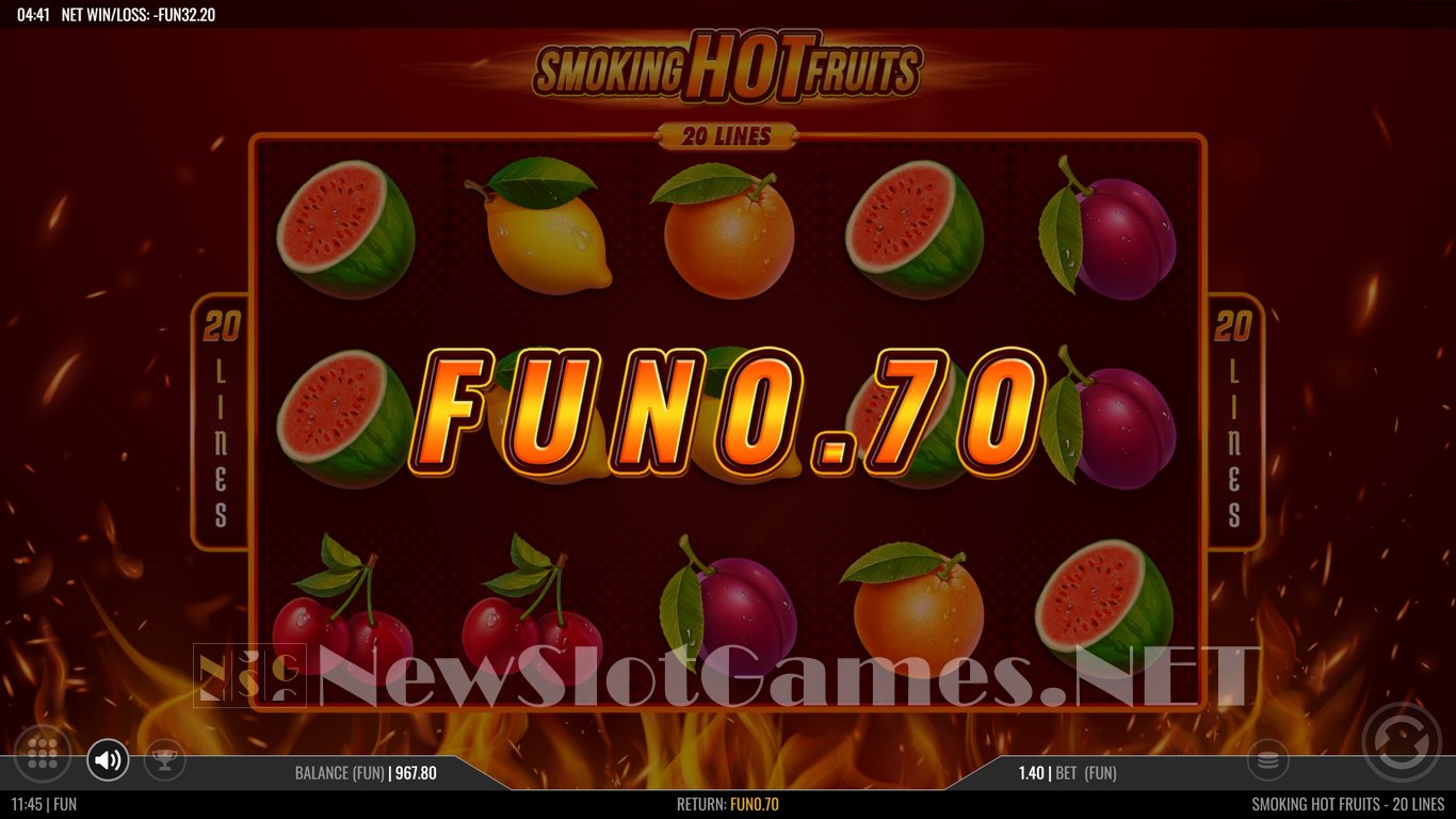 Smoking Hot Fruits 20 Slot Slot Image in Demo - pic. 7
