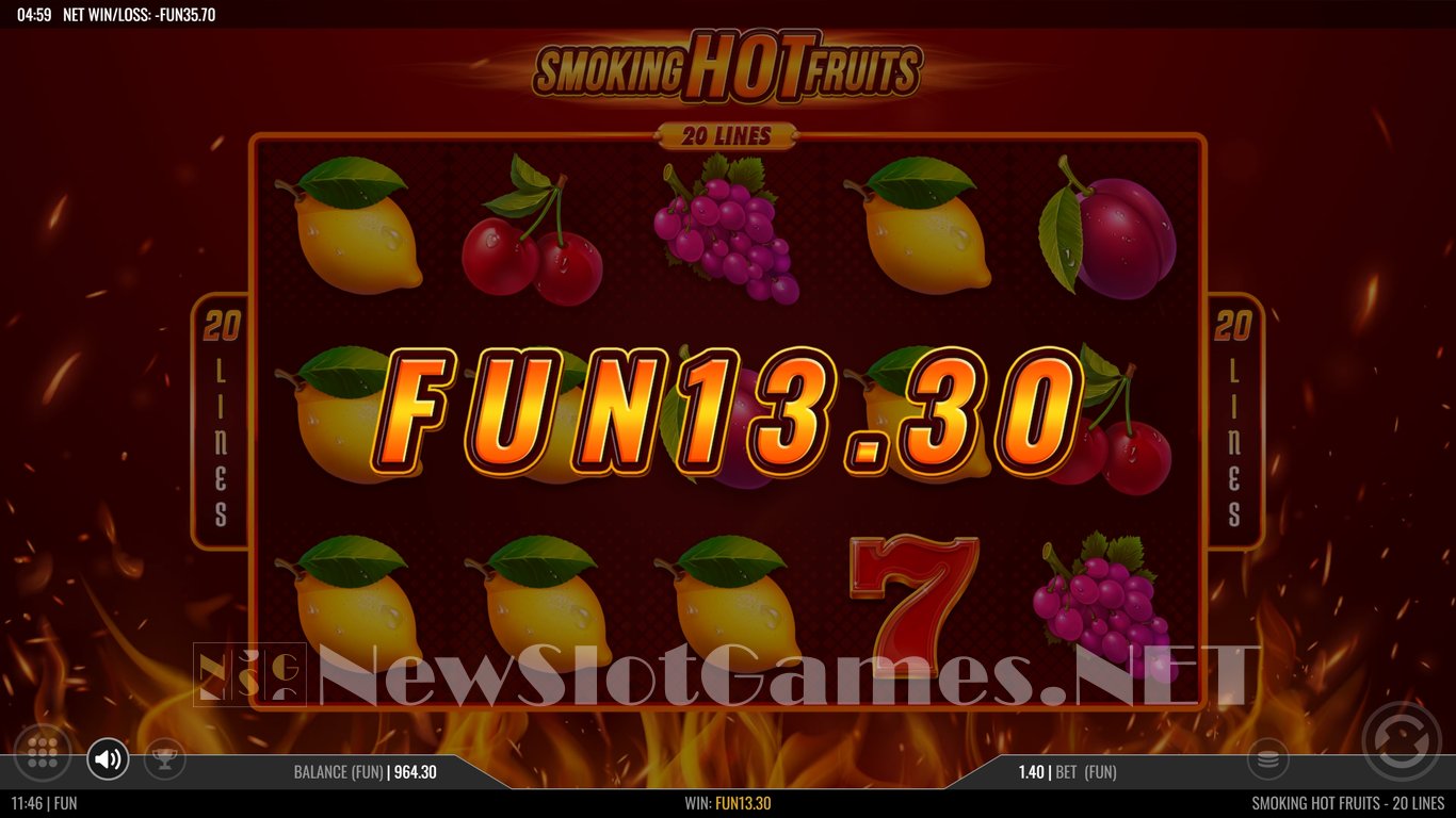 Smoking Hot Fruits 20 Slot Slot Image in Demo - pic. 9