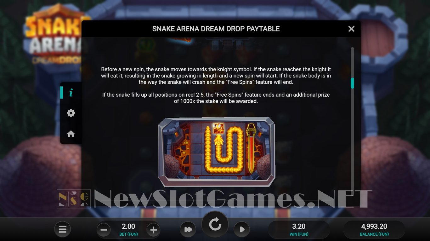 Snake Arena Dream Drop Slot Slot Image in Demo - pic. 5