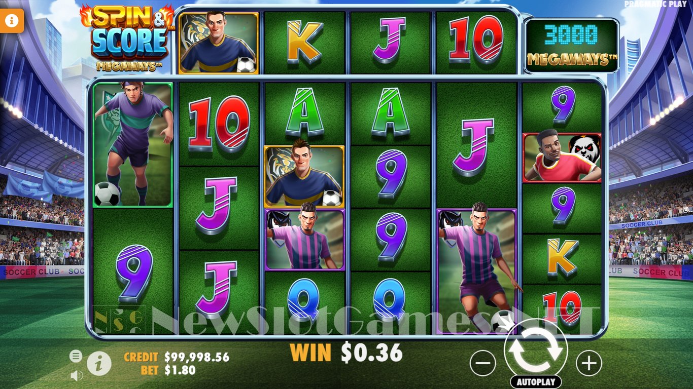 Spin & Score Megaways Slot Demo Image