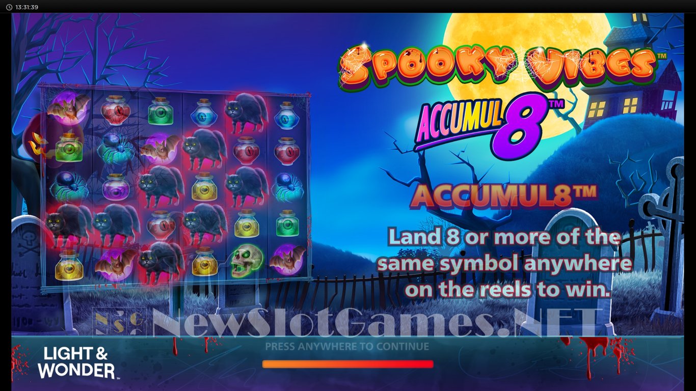 Spooky Vibes Accumul8 Slot Demo Image