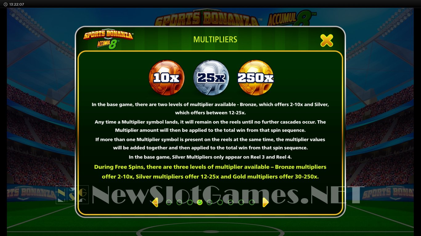 Sports Bonanza Accumul8 Slot Slot Image in Demo - pic. 7