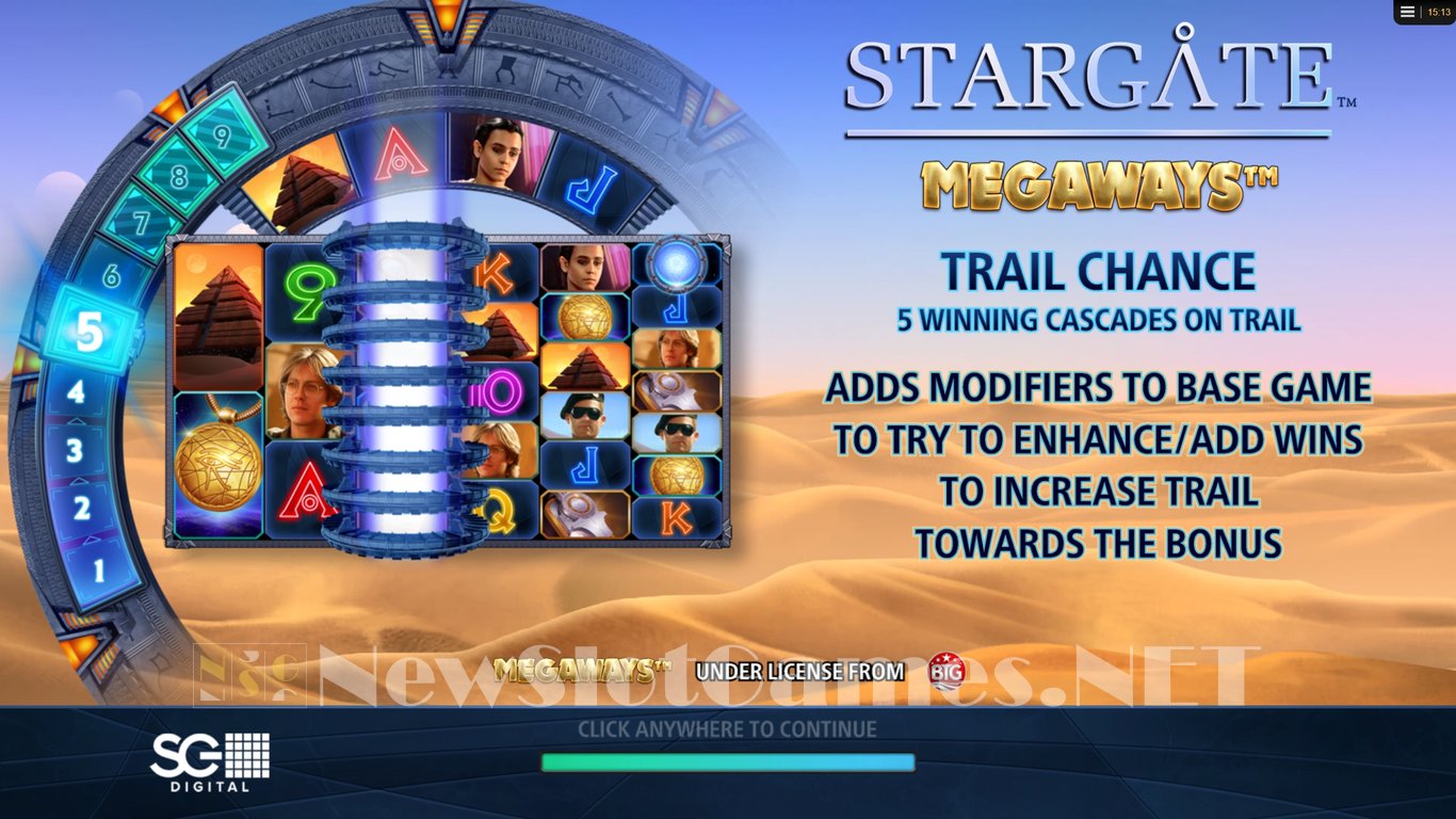 Stargate Megaways Slot Demo Image