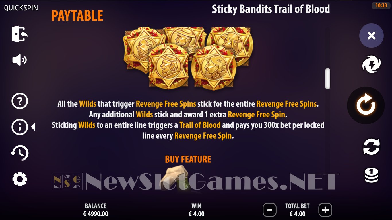 Sticky Bandits Trail of Blood Slot Slot Image in Demo - pic. 5