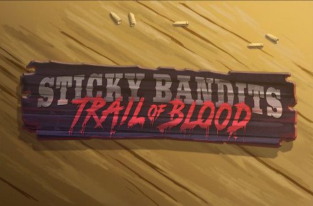 Sticky Bandits Trail of Blood Slot Logo