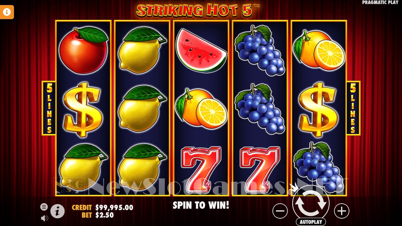 Striking Hot 5 Slot Slot Image in Demo - pic. 2