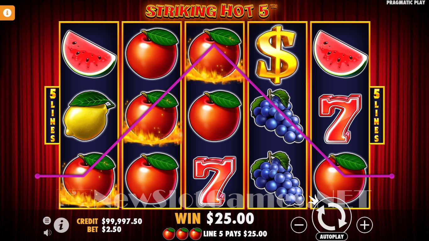 Striking Hot 5 Slot Slot Image in Demo - pic. 7