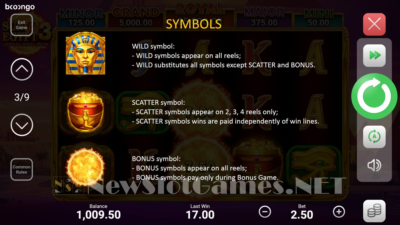 Sun of Egypt 3 Slot Review & Demo by Booongo (BNG) - Play Free Online