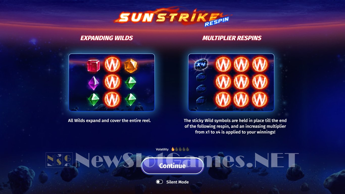 Sunstrike Respin Slot Demo Image