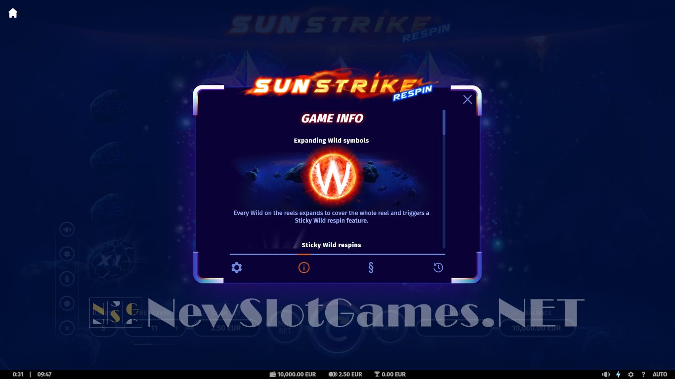 Sunstrike Respin Slot Slot Image in Demo - pic. 6