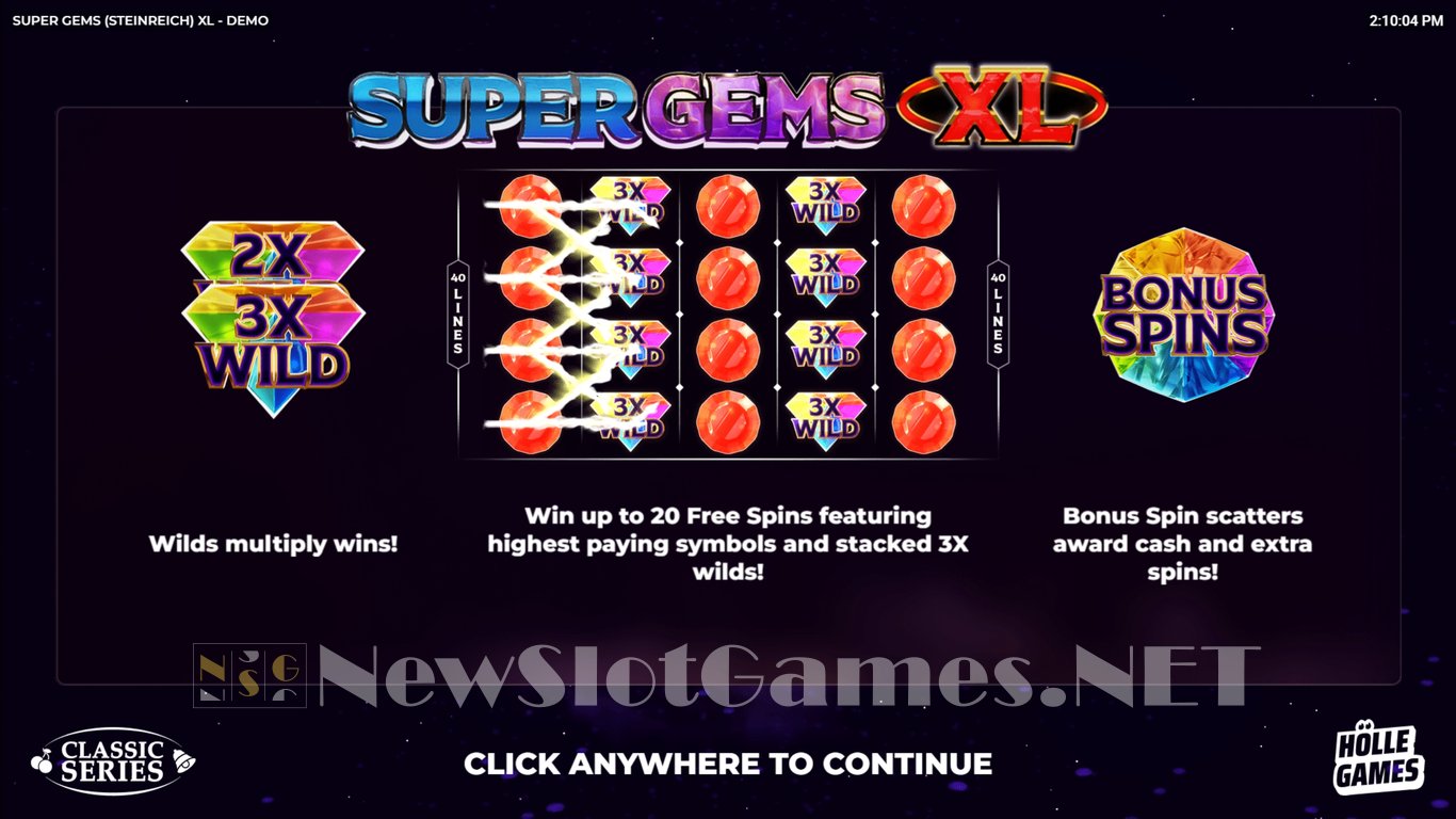 Super Gems XL Slot Demo Image