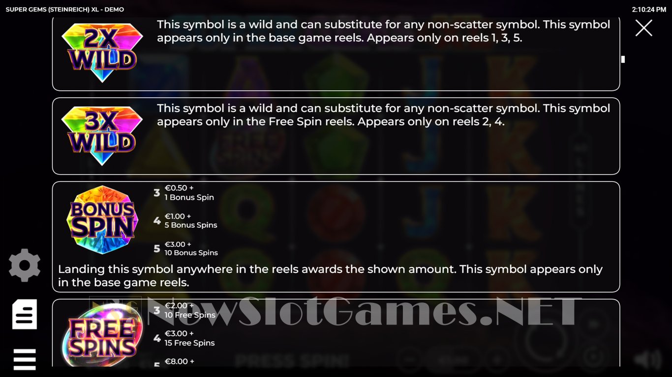 Super Gems XL Slot Slot Image in Demo - pic. 6