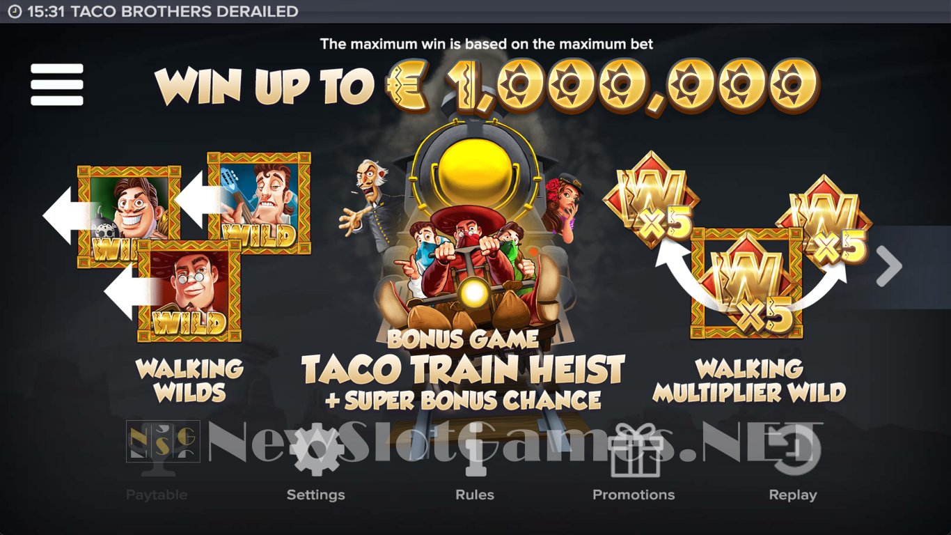 Taco Brothers Derailed Slot Slot Image in Demo - pic. 2