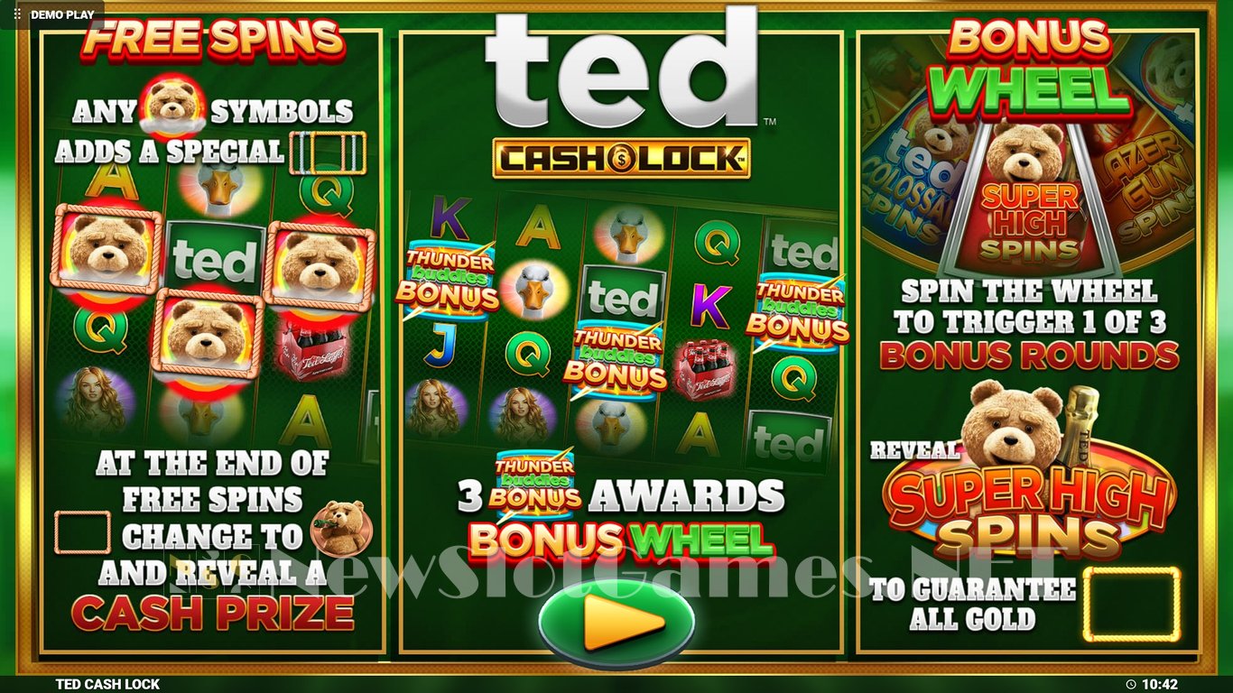 Ted Cash Lock Slot Demo Image