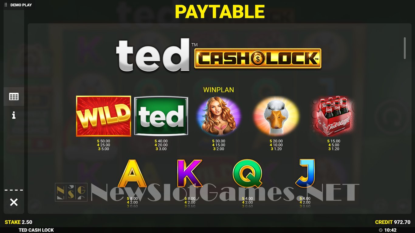 Ted Cash Lock Slot Slot Image in Demo - pic. 7