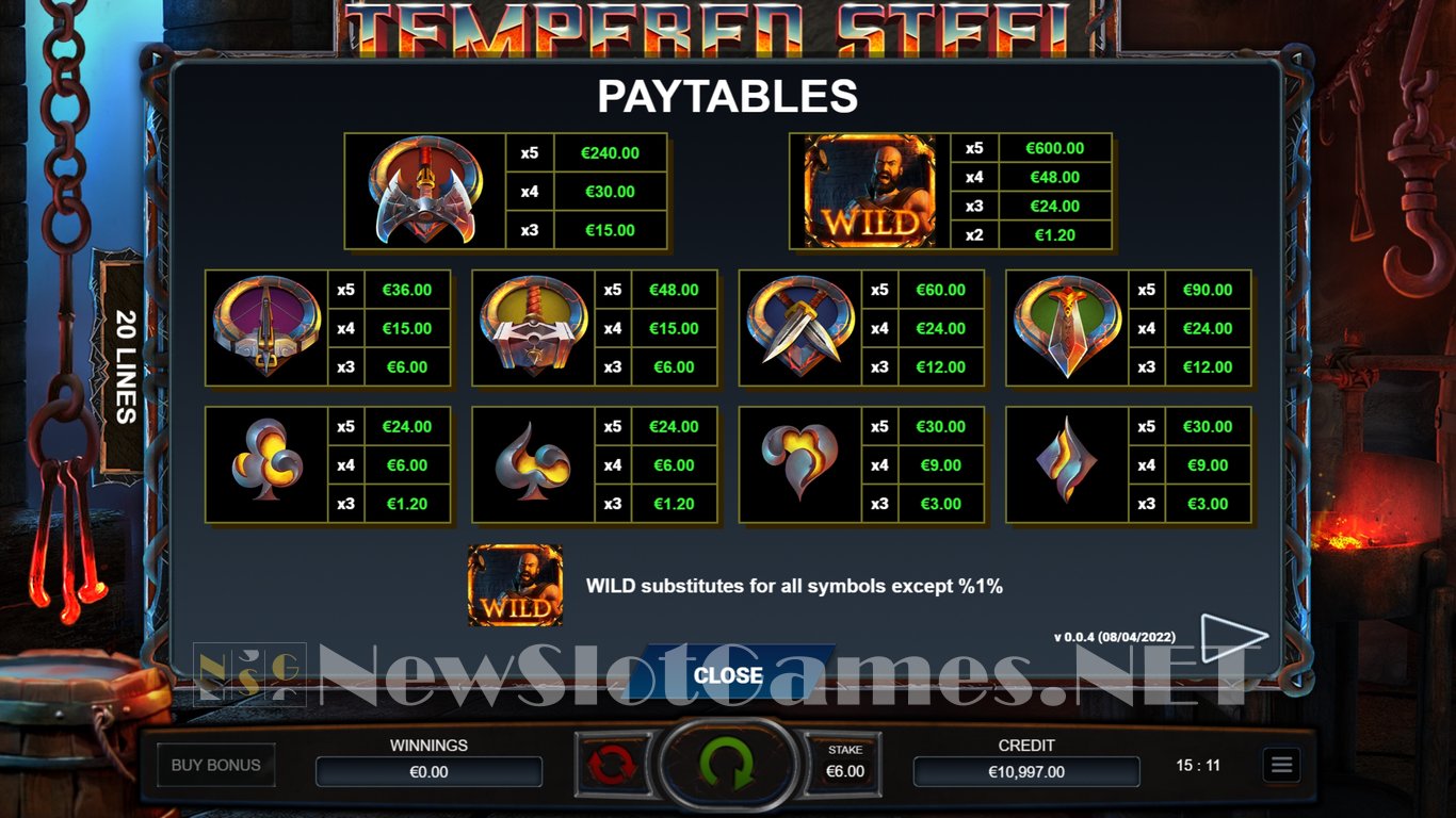 Tempered Steel Slot Slot Image in Demo - pic. 5