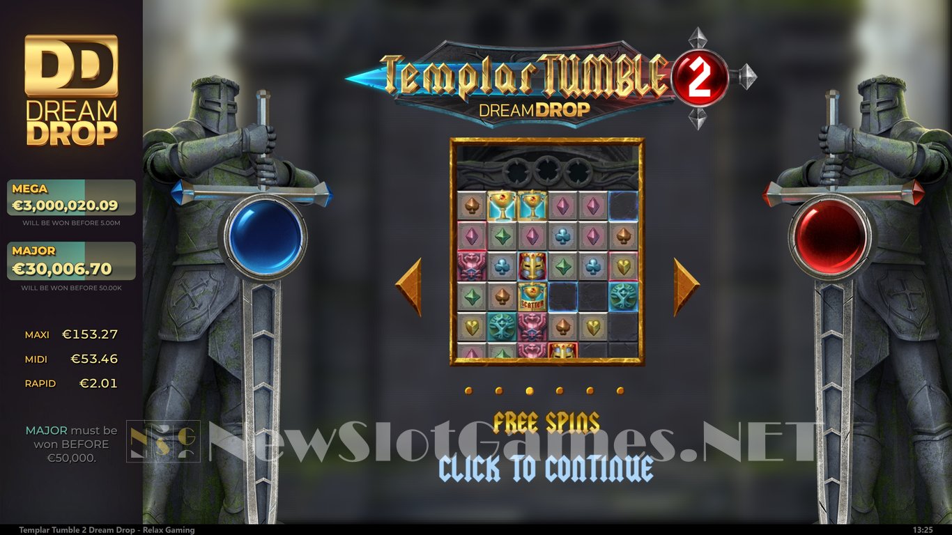 Templar Tumble 2 Dream Drop Slot Demo Image