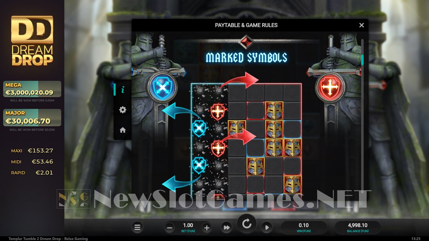 Templar Tumble 2 Dream Drop Slot Slot Image in Demo - pic. 5