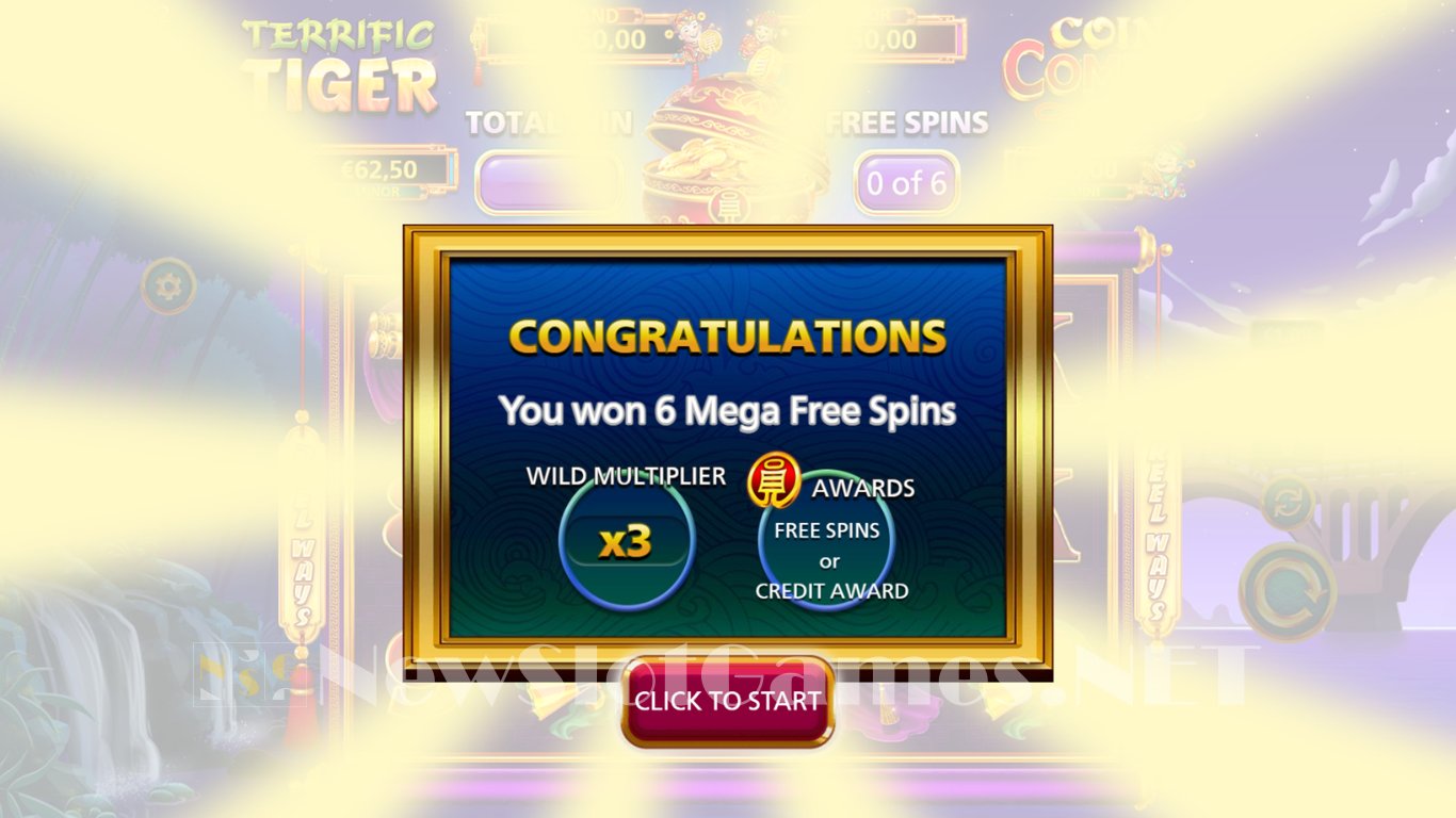 Terrific Tiger Coin Combo Slot Slot Image in Demo - pic. 2