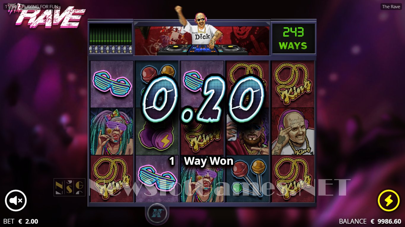 The Rave Slot Review & Demo by Nolimit City - Play Free Online