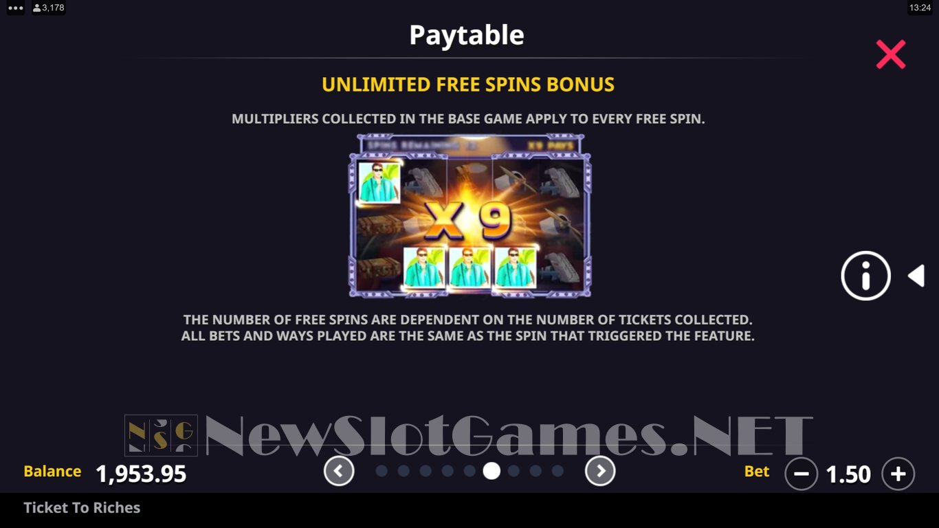 Ticket to Riches Slot Slot Image in Demo - pic. 5