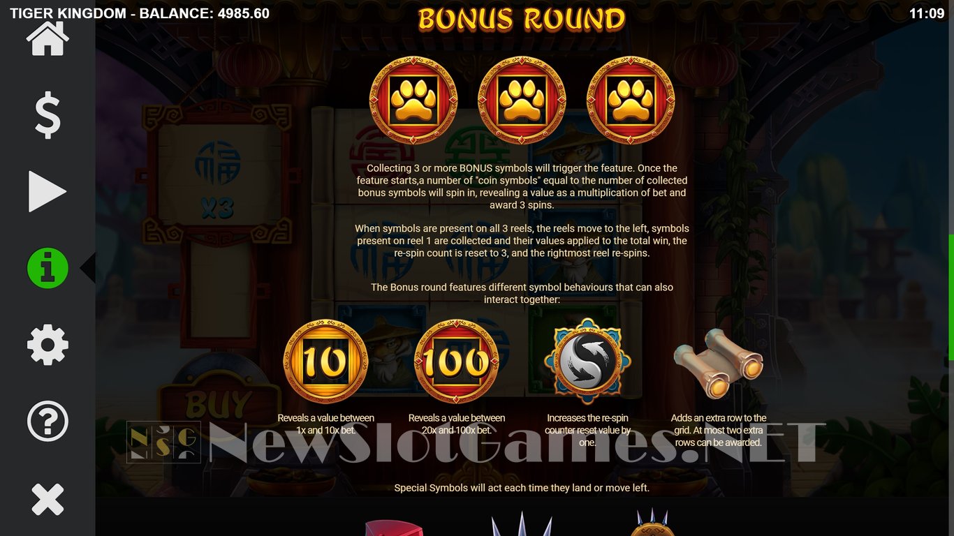 Tiger Kingdom Infinity Reels Slot Slot Image in Demo - pic. 5