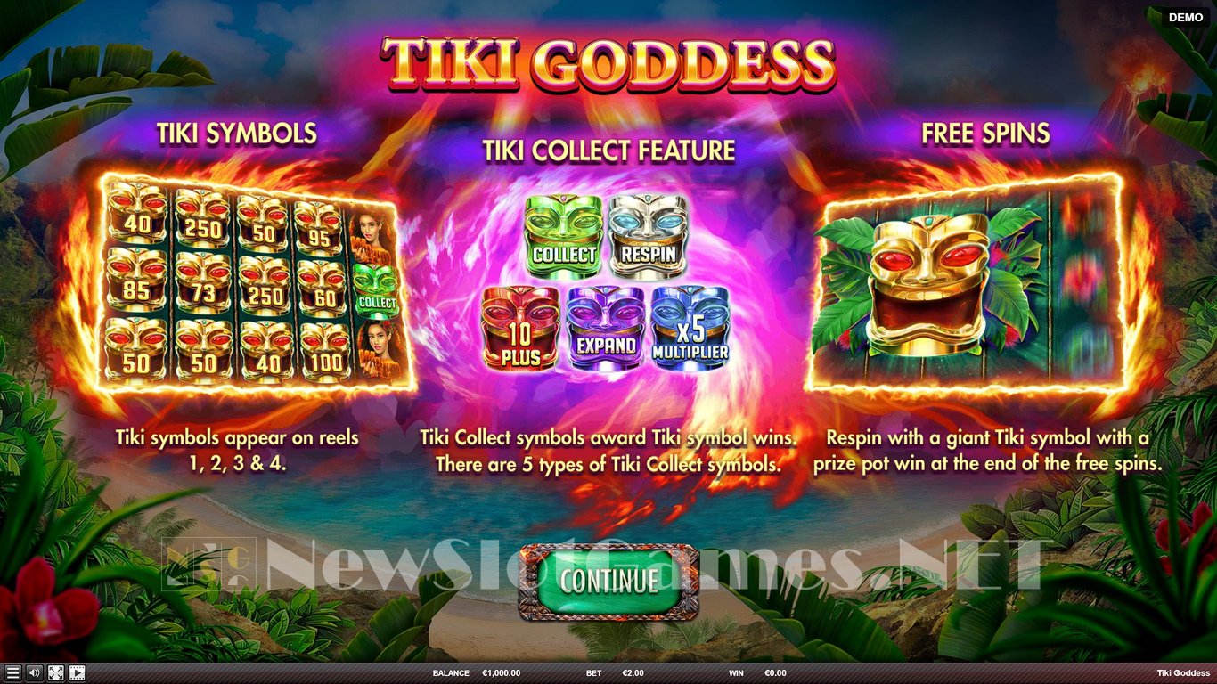 Tiki Goddess Slot Demo Image