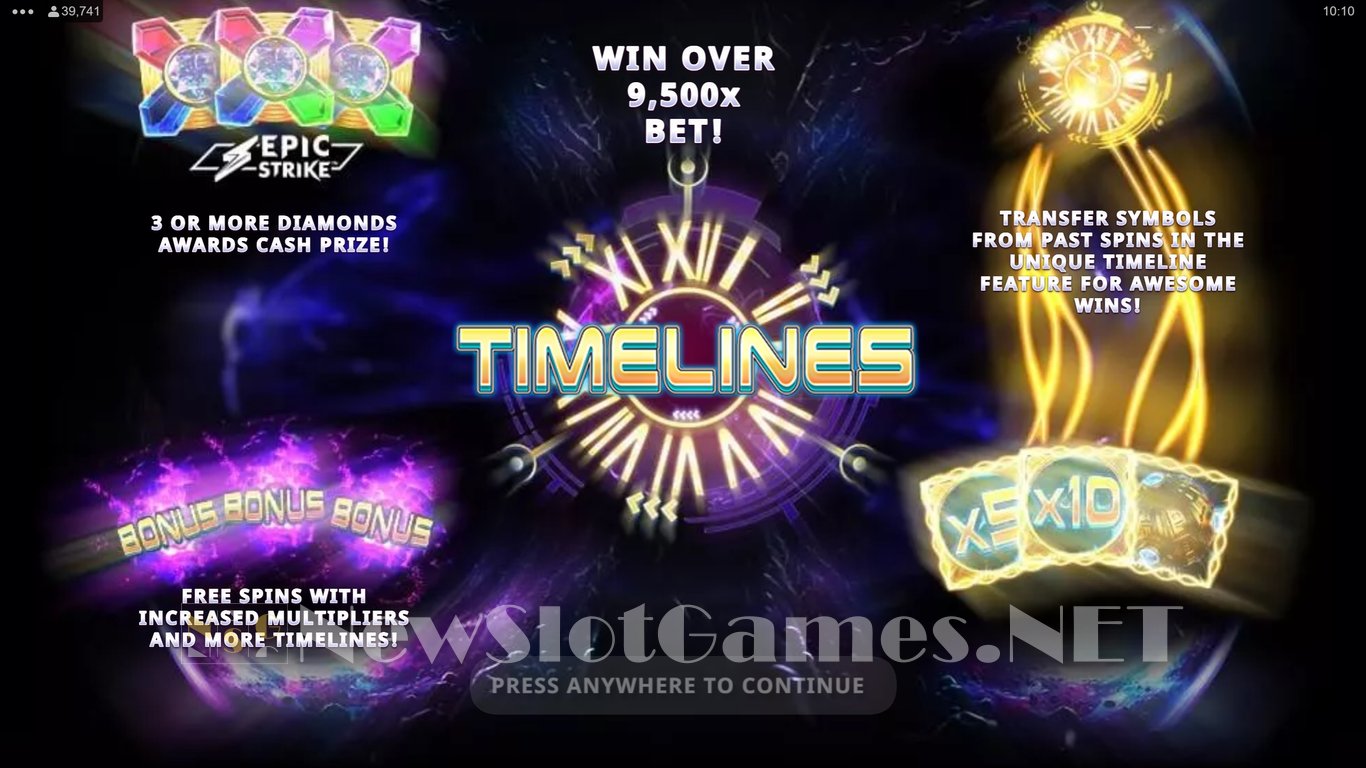 Timelines Slot Demo Image