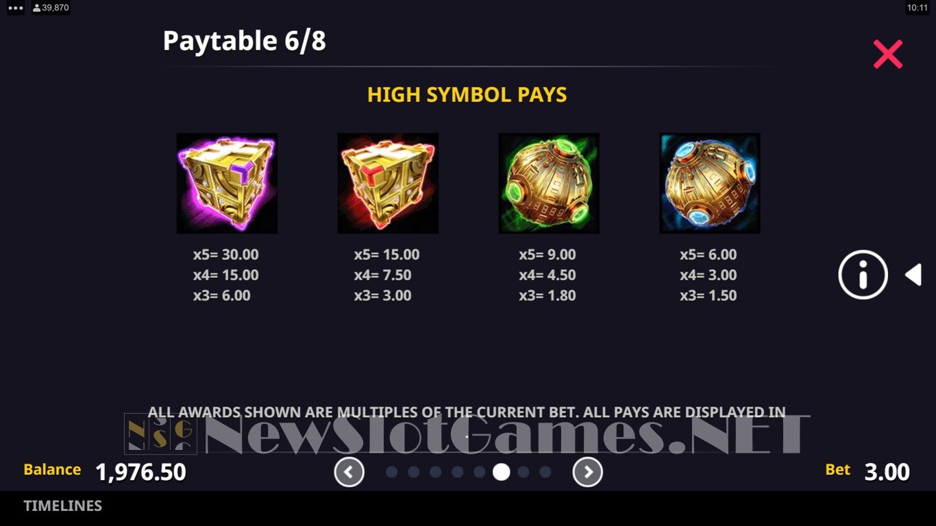 Timelines Slot Slot Image in Demo - pic. 11