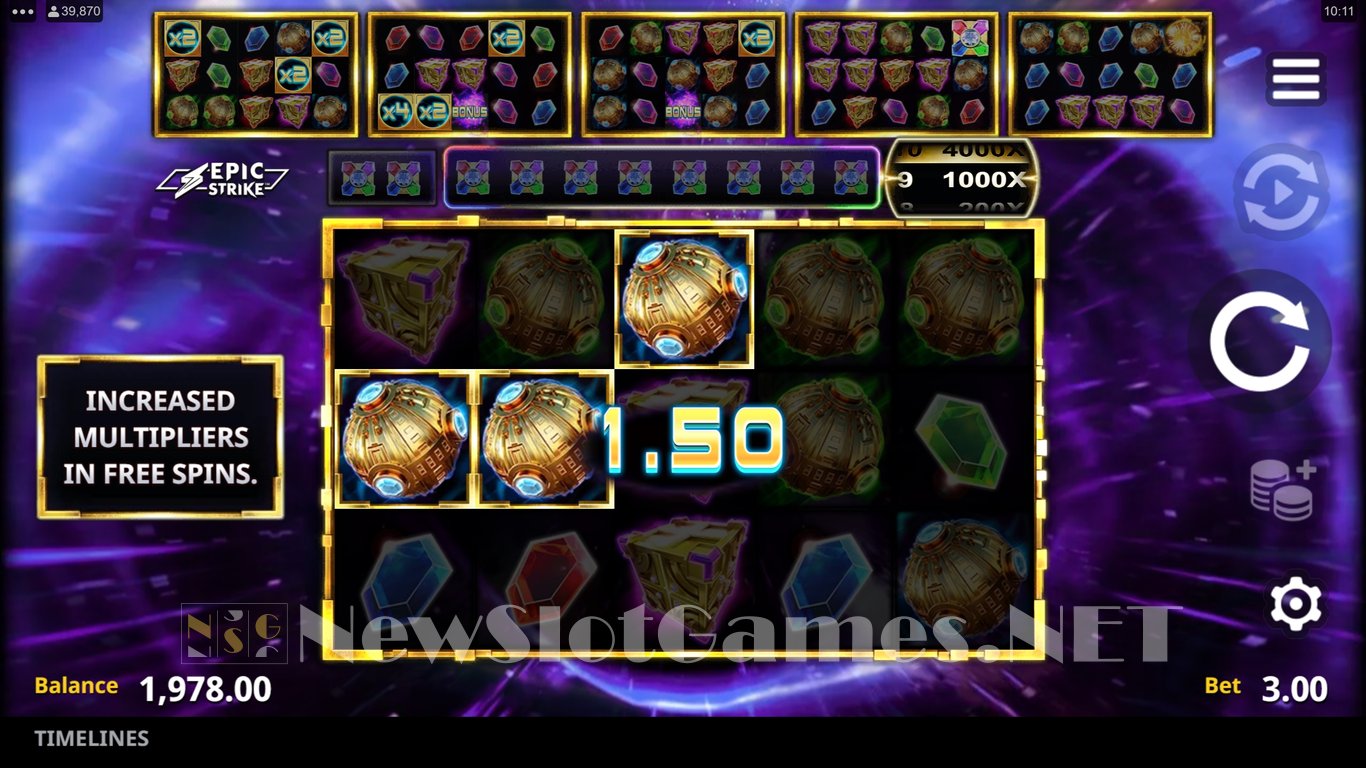 Timelines Slot Slot Image in Demo - pic. 5