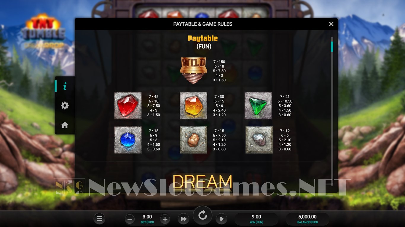 TNT Tumble Dream Drop Slot Slot Image in Demo - pic. 6