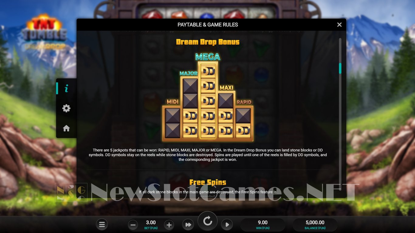 TNT Tumble Dream Drop Slot Slot Image in Demo - pic. 8