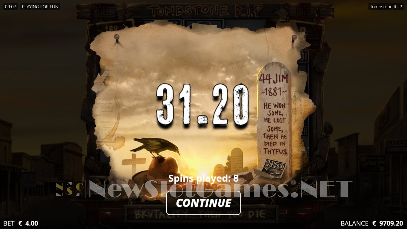 Tombstone RIP Slot Slot Image in Demo - pic. 19
