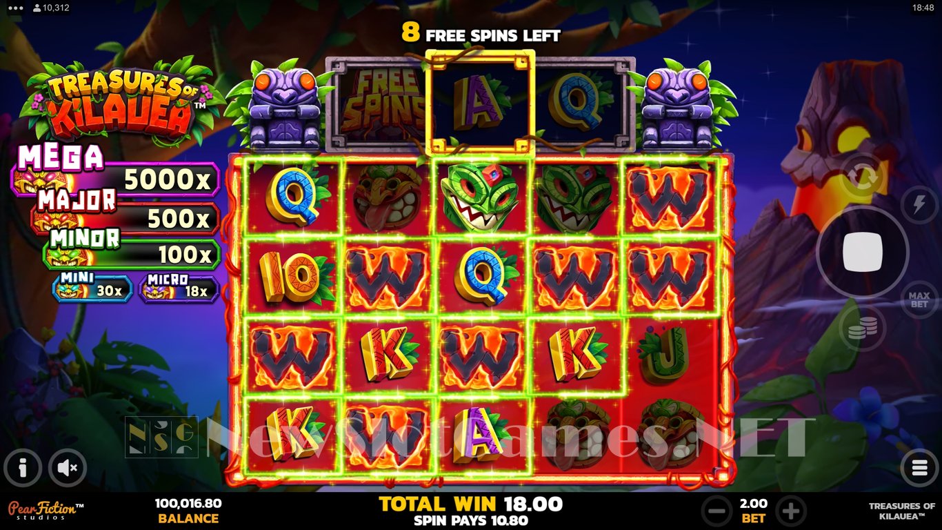 Treasures of Kilauea Slot Slot Image in Demo - pic. 3