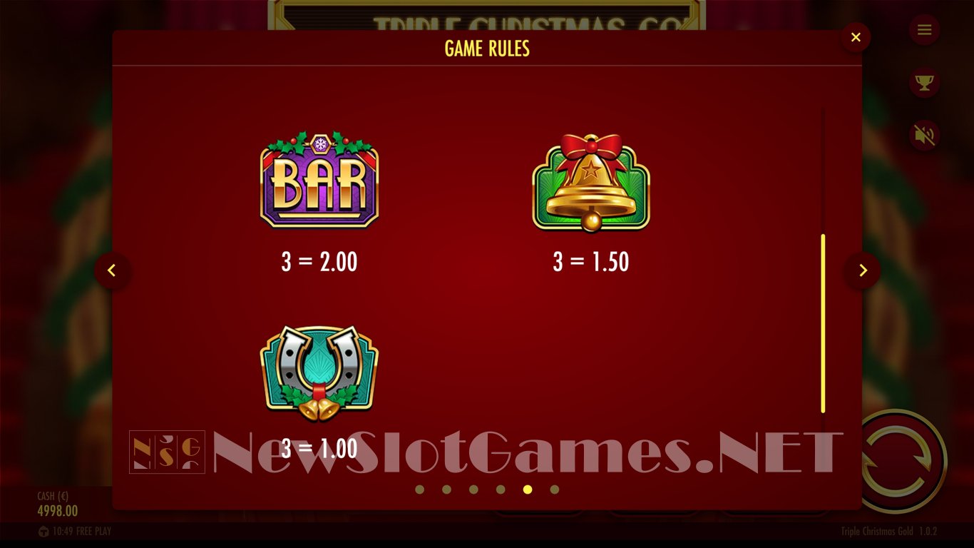 Triple Christmas Gold Slot Slot Image in Demo - pic. 10