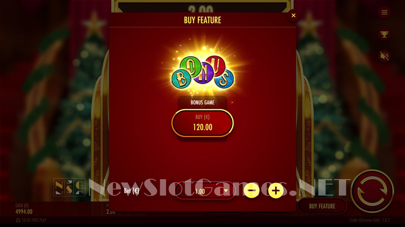Triple Christmas Gold Slot Slot Image in Demo - pic. 13