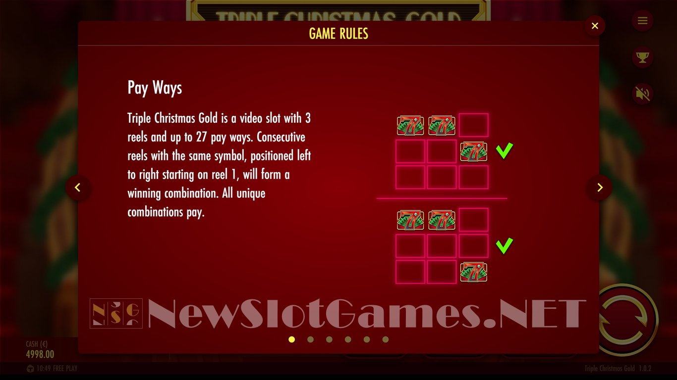 Triple Christmas Gold Slot Slot Image in Demo - pic. 5