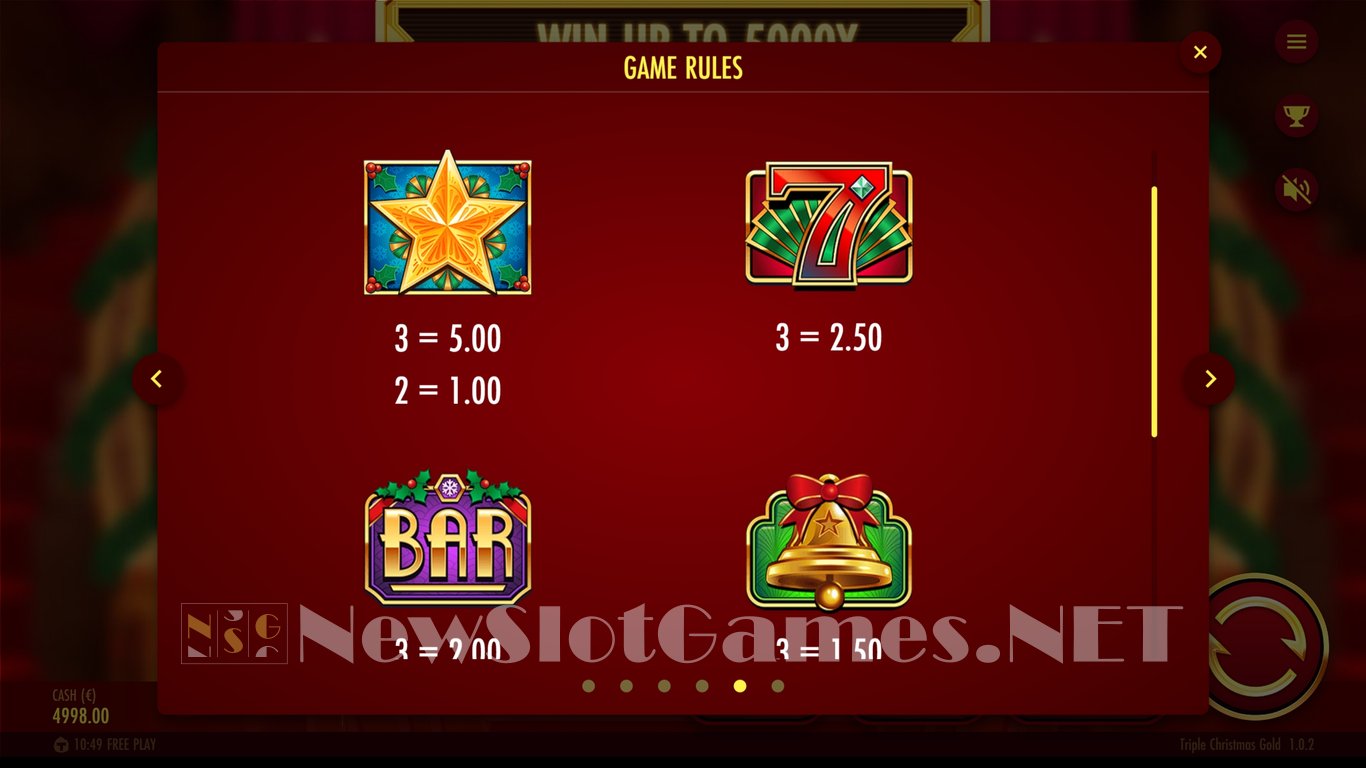 Triple Christmas Gold Slot Slot Image in Demo - pic. 9