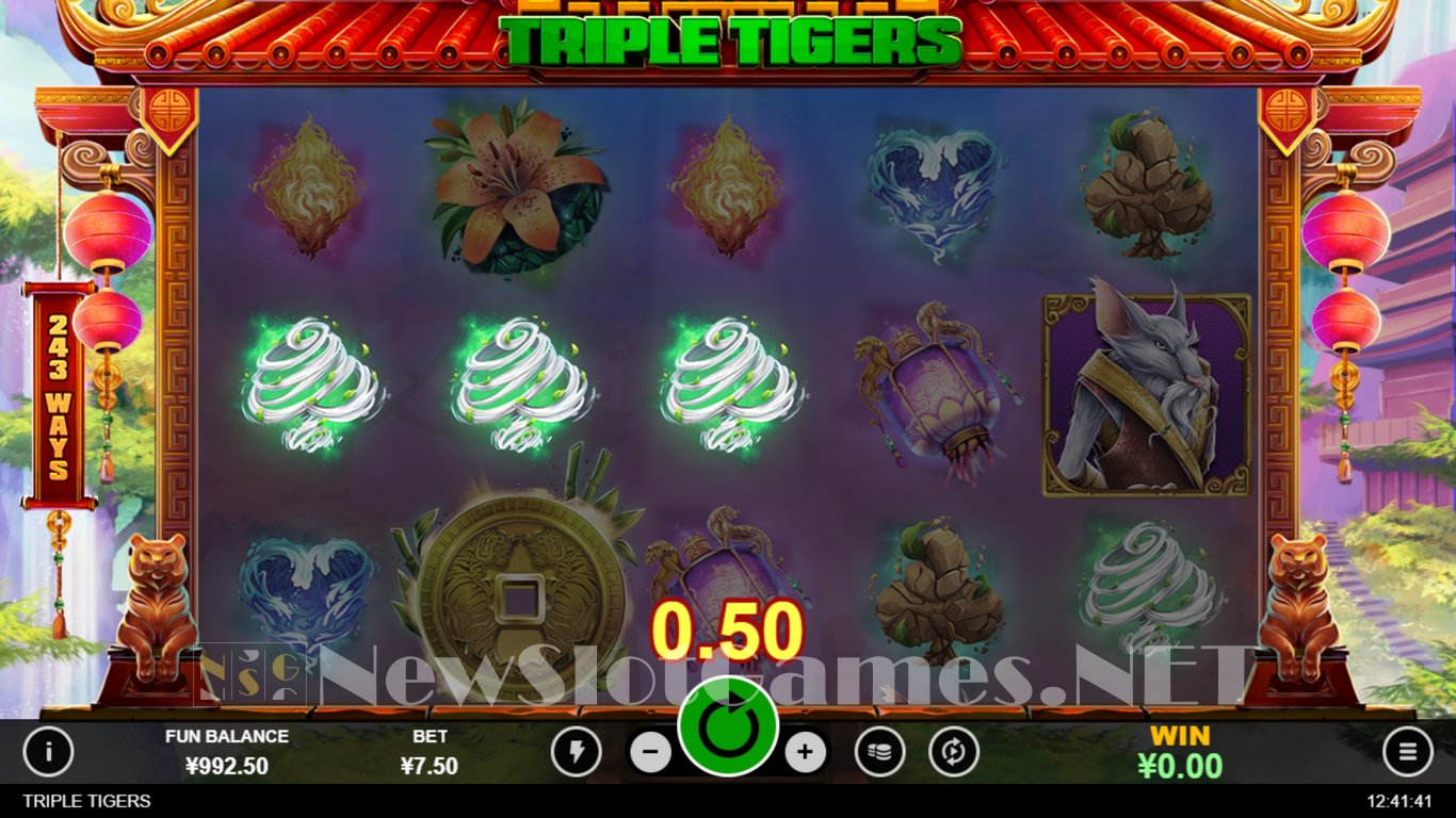 Triple Tigers Slot Slot Image in Demo - pic. 2