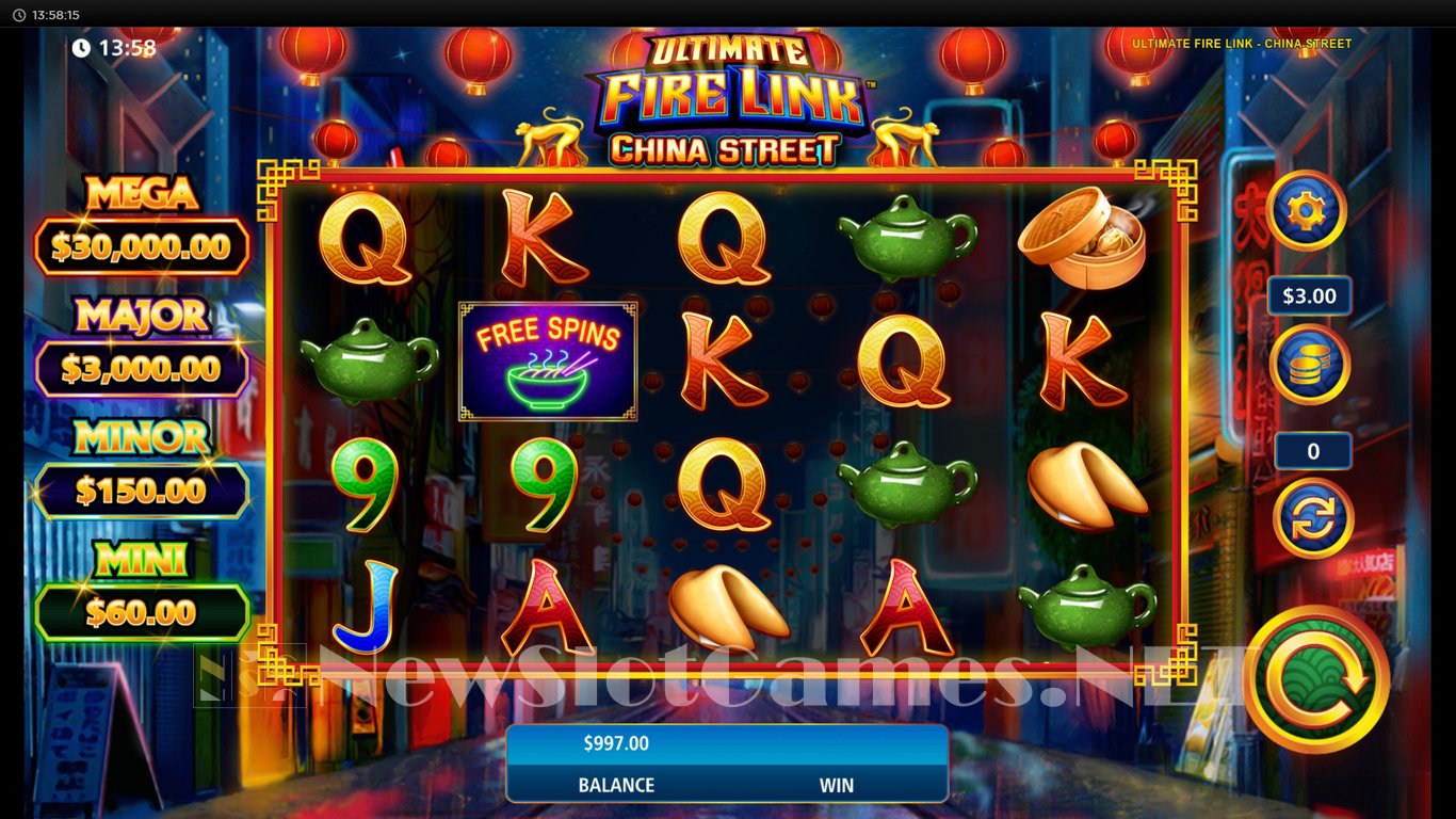 Ultimate Fire Link China Street Slot Slot Image in Demo - pic. 2