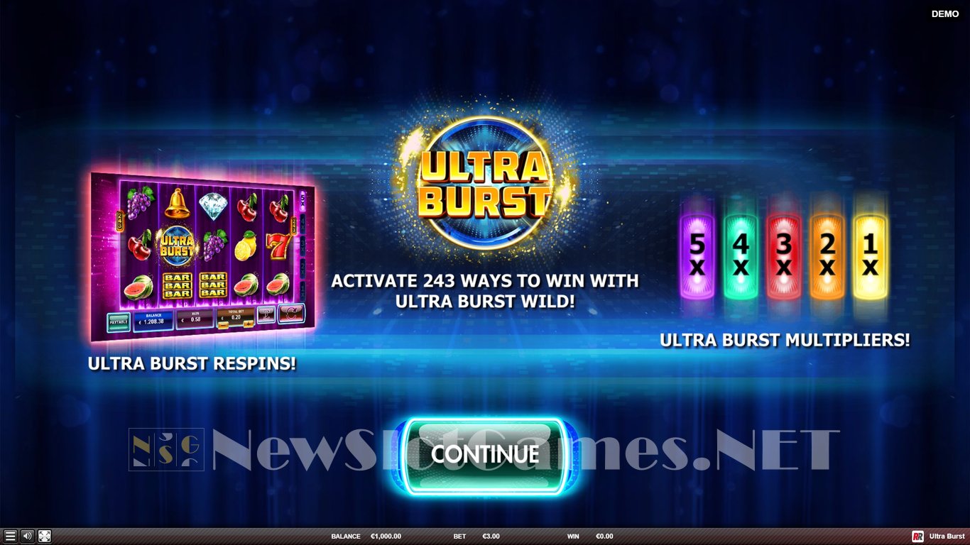 Ultra Burst Slot Demo Image