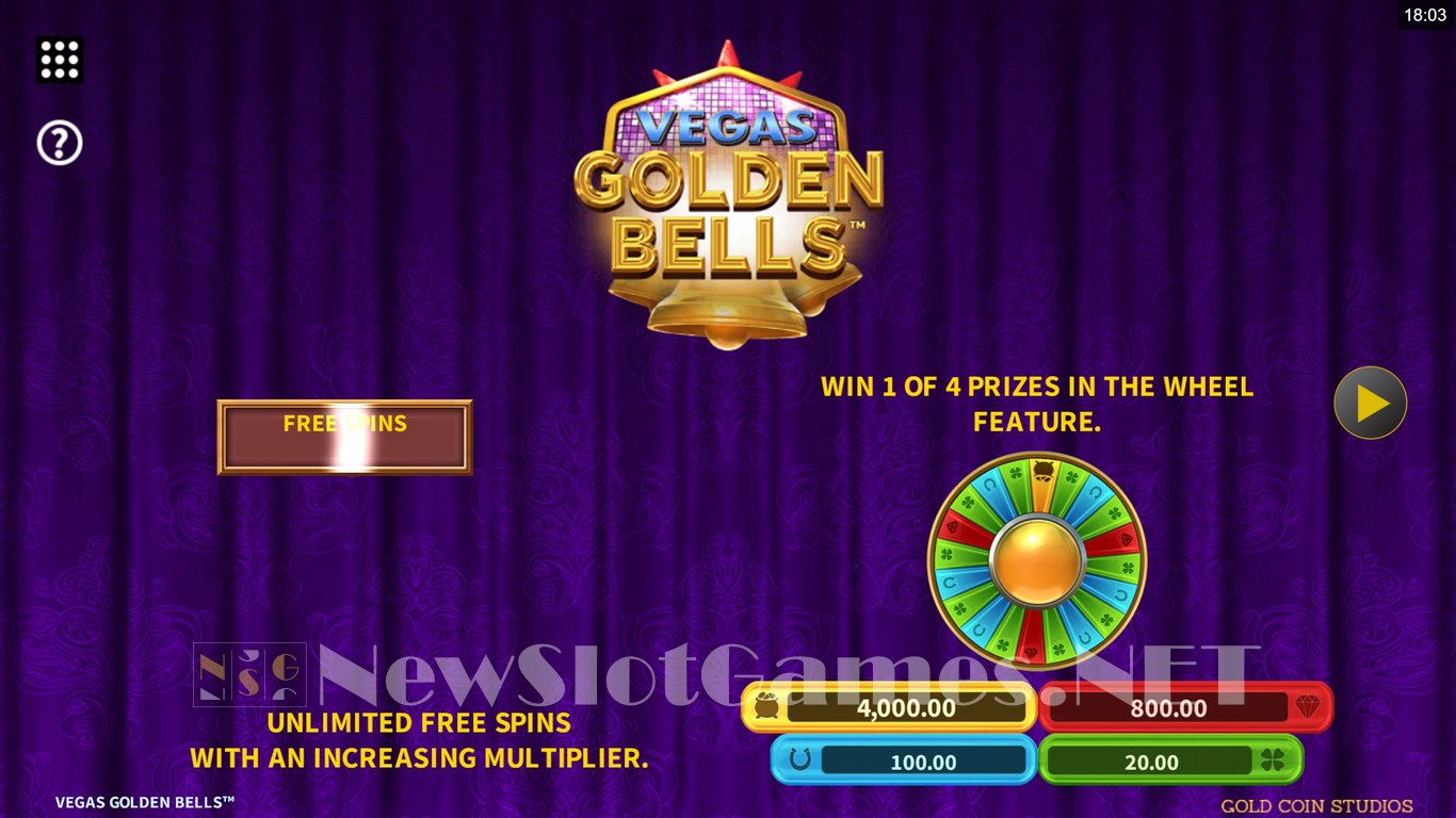 Vegas Golden Bells Slot Demo Image