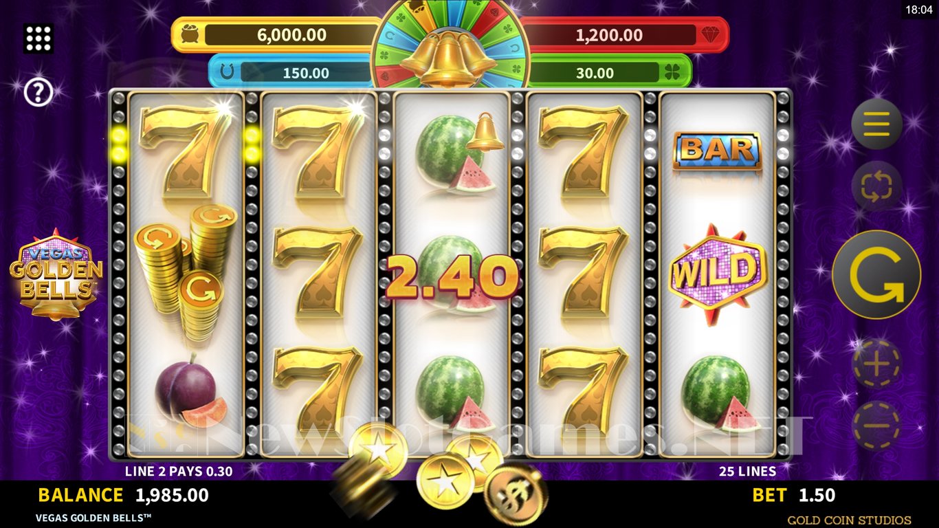 Vegas Golden Bells Slot Slot Image in Demo - pic. 11