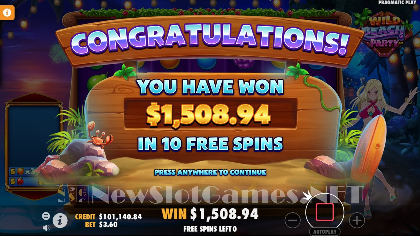 Wild Beach Party Slot Slot Image in Demo - pic. 20