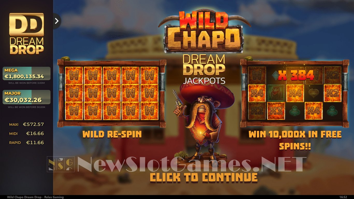 Wild Chapo 2 Dream Drop Slot Demo Image