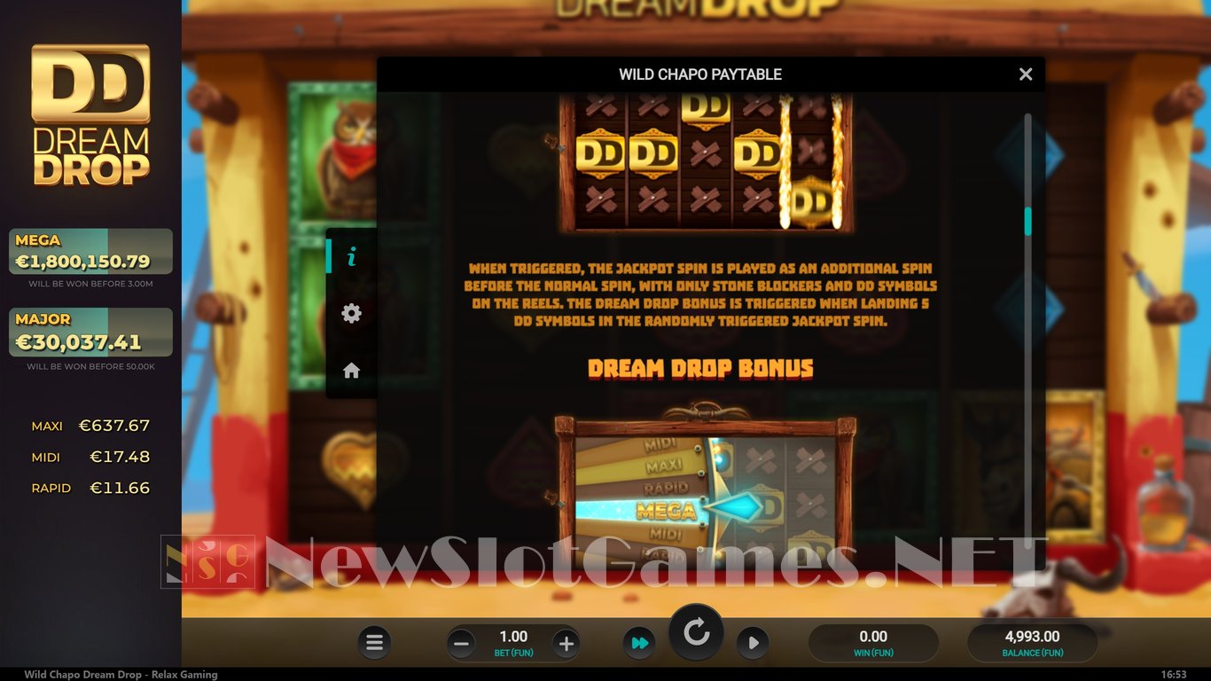 Wild Chapo 2 Dream Drop Slot Slot Image in Demo - pic. 5