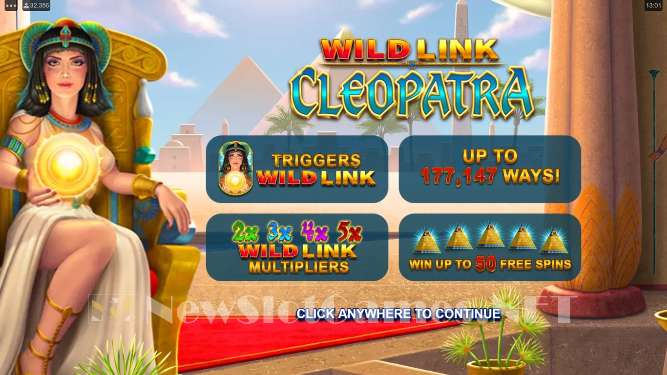 Wild Link Cleopatra Slot Demo Image