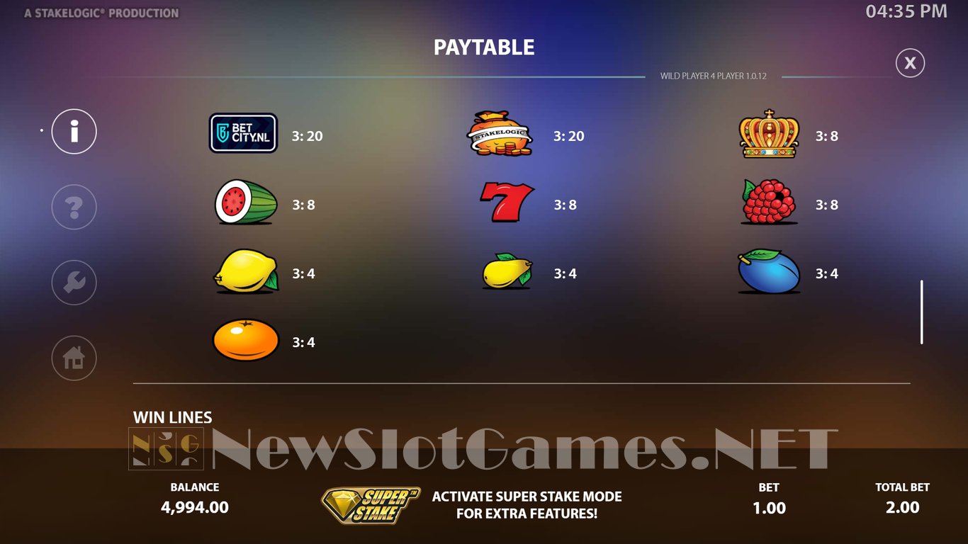 Wild Player 4 Player Slot Slot Image in Demo - pic. 4