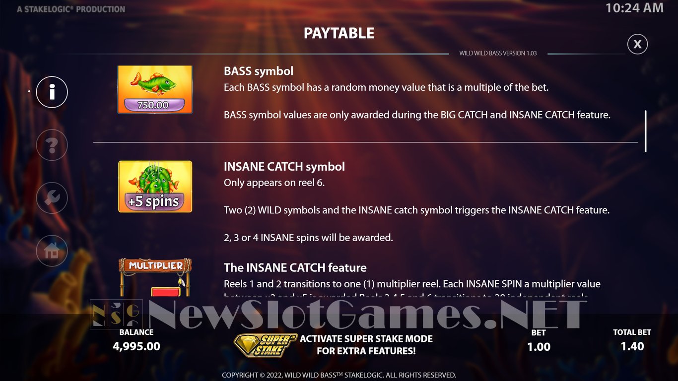 Wild Wild Bass Slot Slot Image in Demo - pic. 6