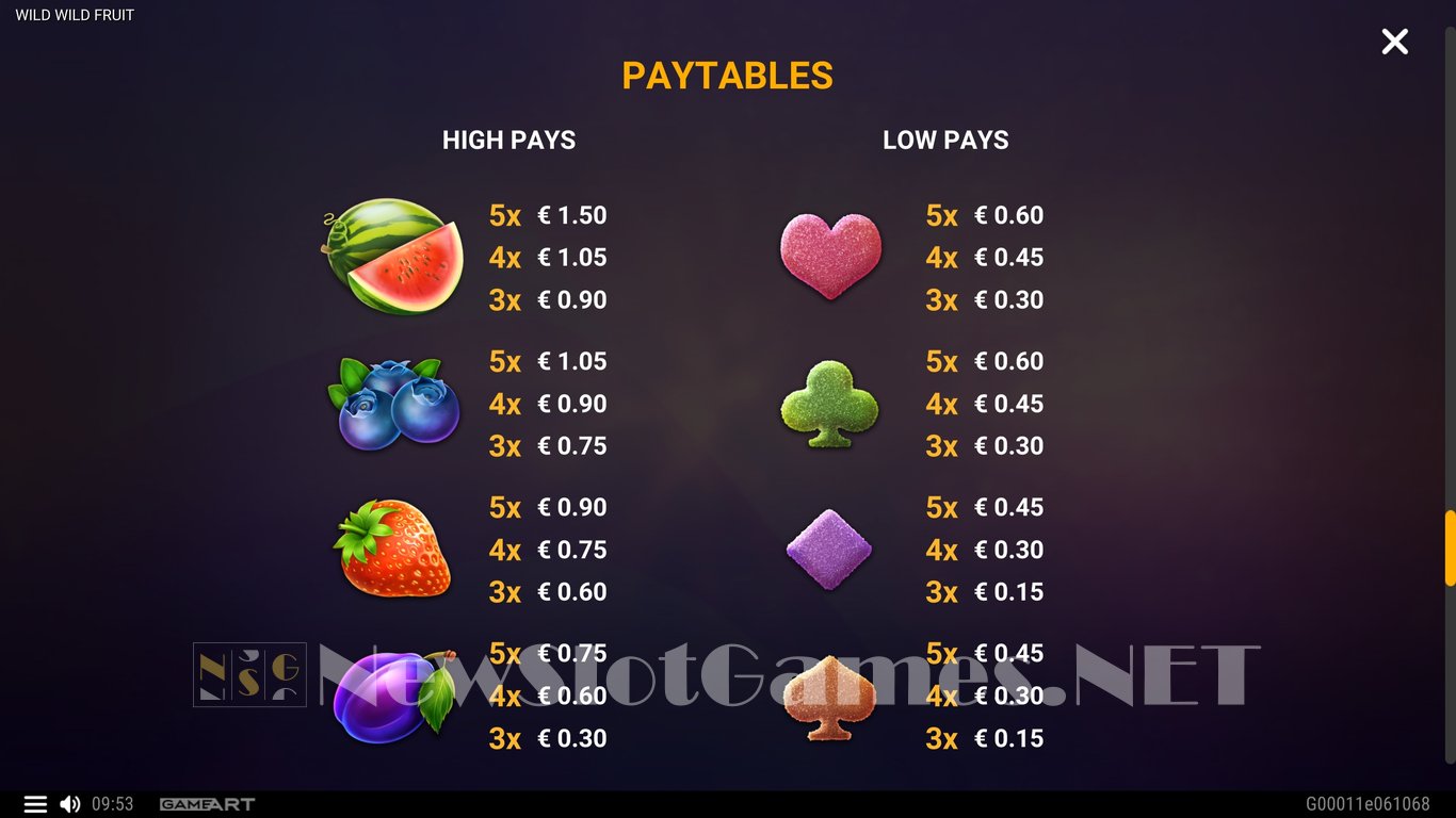 Wild Wild Fruit Slot Slot Image in Demo - pic. 9